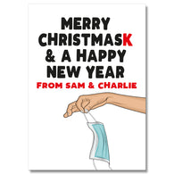 Personalised Christmask Card